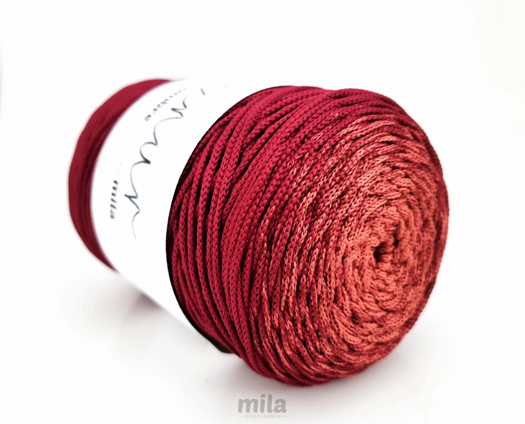 Mila Pamutfonal OMbre 3mm Piros/Bordó