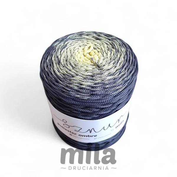 Poliészter Ombre 3mm Sárga/Acél